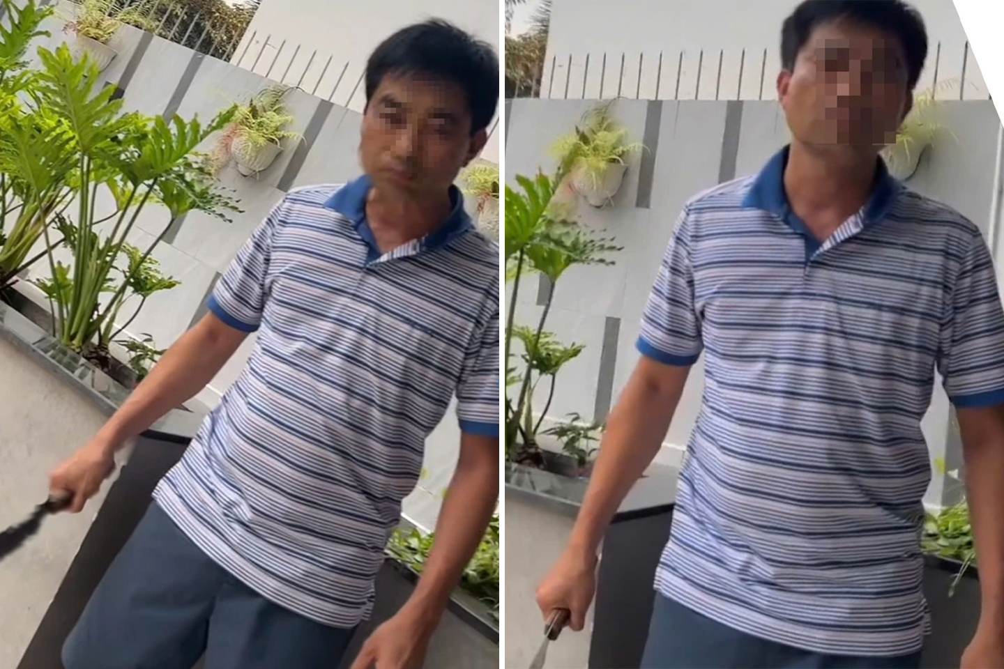 Ảnh cắt từ clip vụ việc.