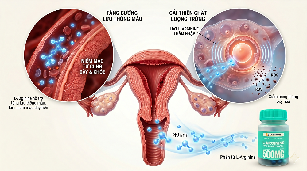 L-Arginine là thành phần quan trọng