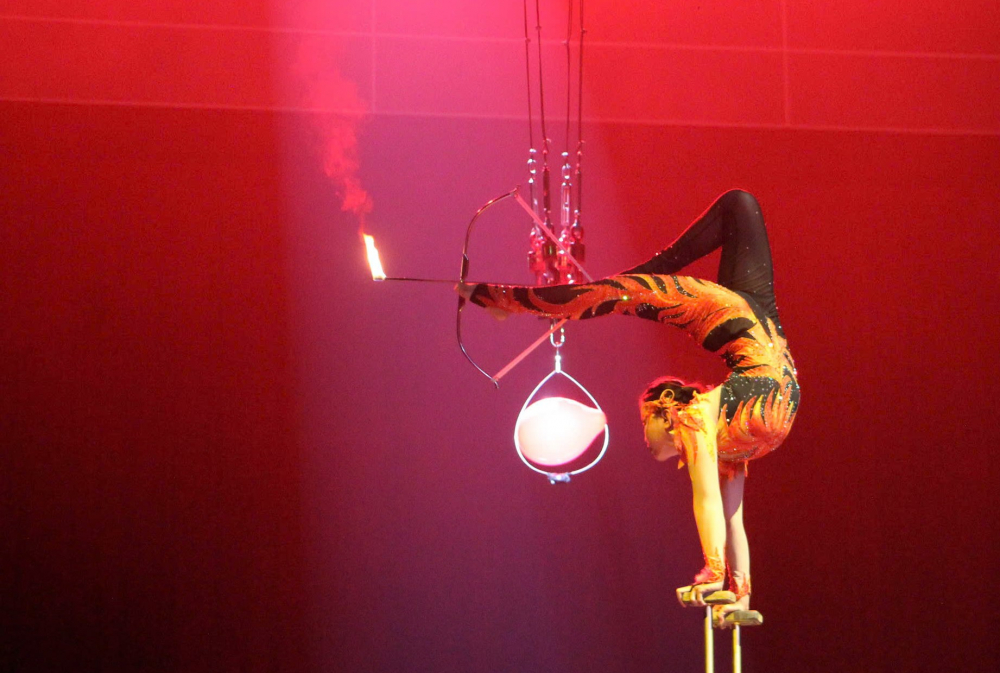 Tiết mục Uốn dẻo Phượng Hoàng - đạt giải Nhất tại Cuộc thi Liên hoan Tài năng Xiếc toàn quốc năm 2024 