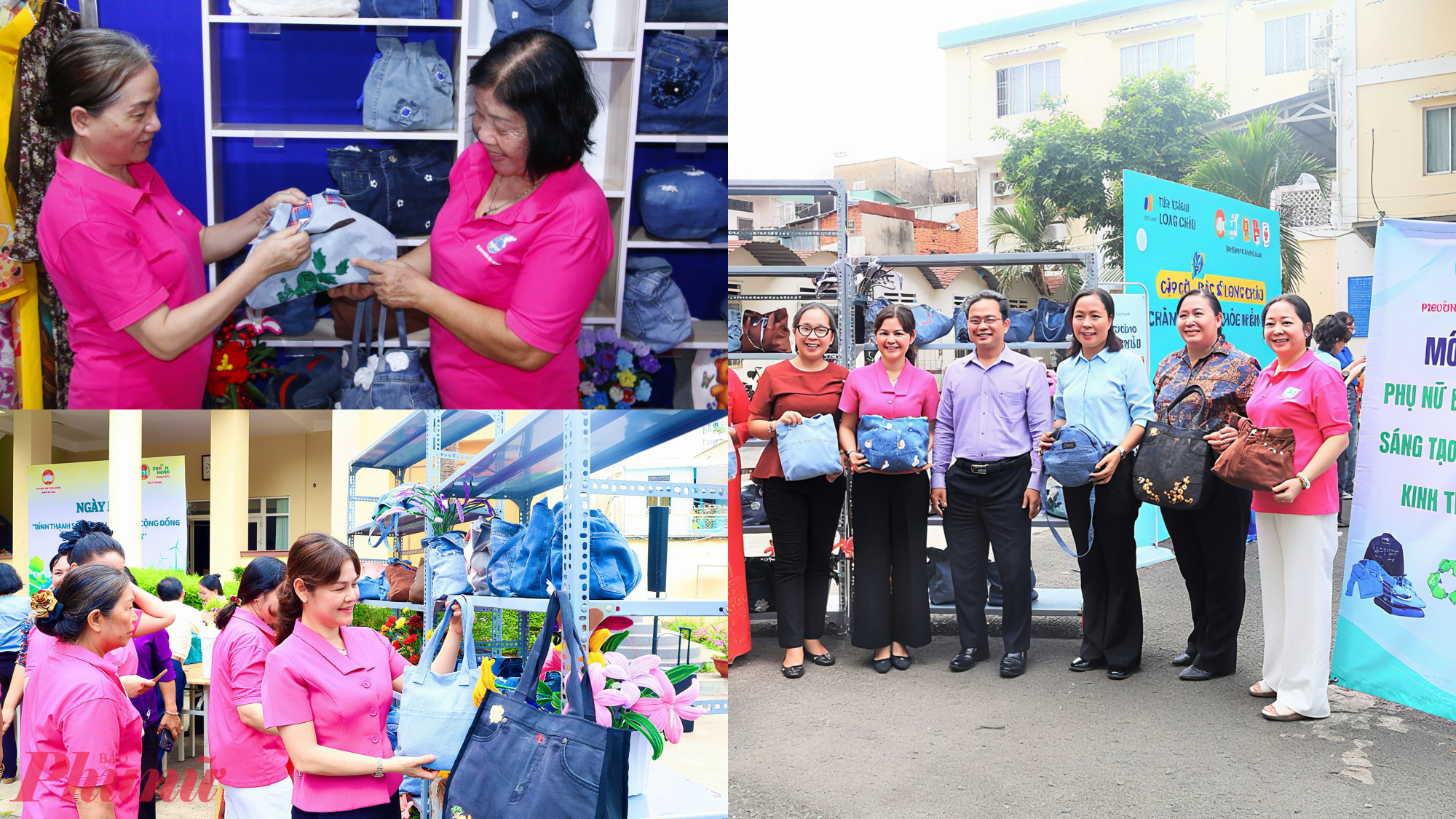 các sản phẩm sau khi hoàn thiện sẽ được trưng bày, giới thiệu và bán tại không gian sinh hoạt khu phố 8, 9 và 11, phường Bình Thạnh và bán trong các ngày hội phụ nữ khởi nghiệp. Đồng thời, Hội cũng đẩy mạnh quảng bá sản phẩm trên các kênh bán hàng trực tuyến và trang fanpage, góp phần mở rộng đầu ra và nâng cao giá trị cho sản phẩm tái chế. Số tiền bán được sản phẩm một phần để mua nguyên vật liệu phục vụ hoạt động tái chế, phần còn lại bổ sung quỹ Hội. Nguồn thu từ mô hình không chỉ góp phần cải thiện đời sống hội viên mà còn được sử dụng để chăm lo phụ nữ có hoàn cảnh khó khăn trên địa bàn.