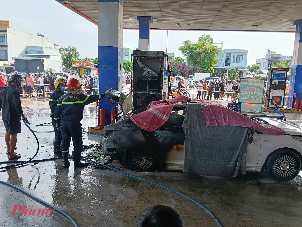 Hiện trường vụ hoả hoạn.