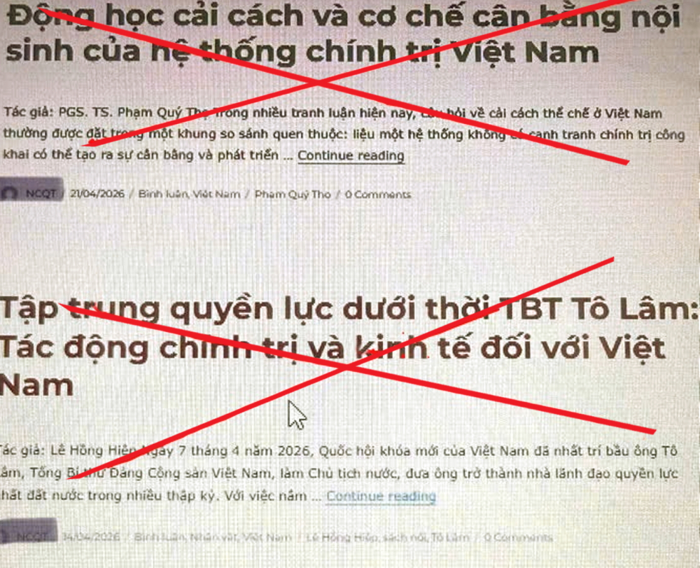 Lồng ghép thông tin văn hóa, xã hội, lịch sử, khoa học, kỹ thuật nhưng các bài bình luận  trên trang web Trí thức Việt Nam được viết theo quan điểm của các tổ chức không có thiện cảm với Việt Nam 