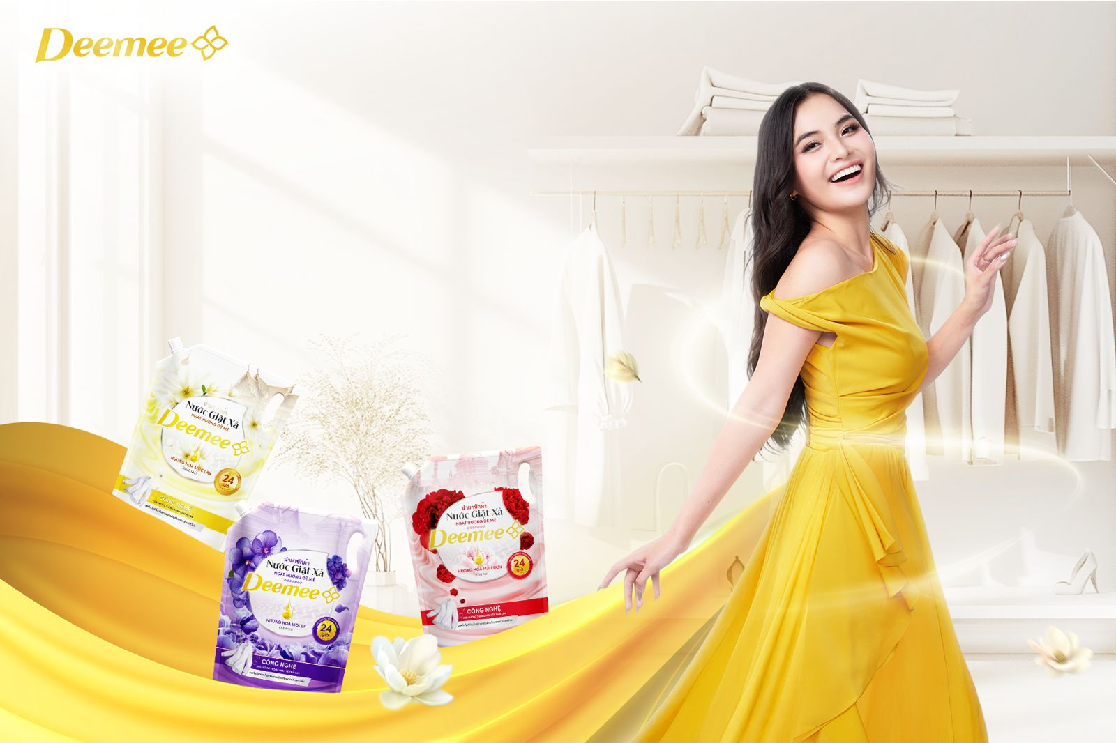 Nước giặt xả Deemee ngát hương đê mê - Ảnh: Deemee