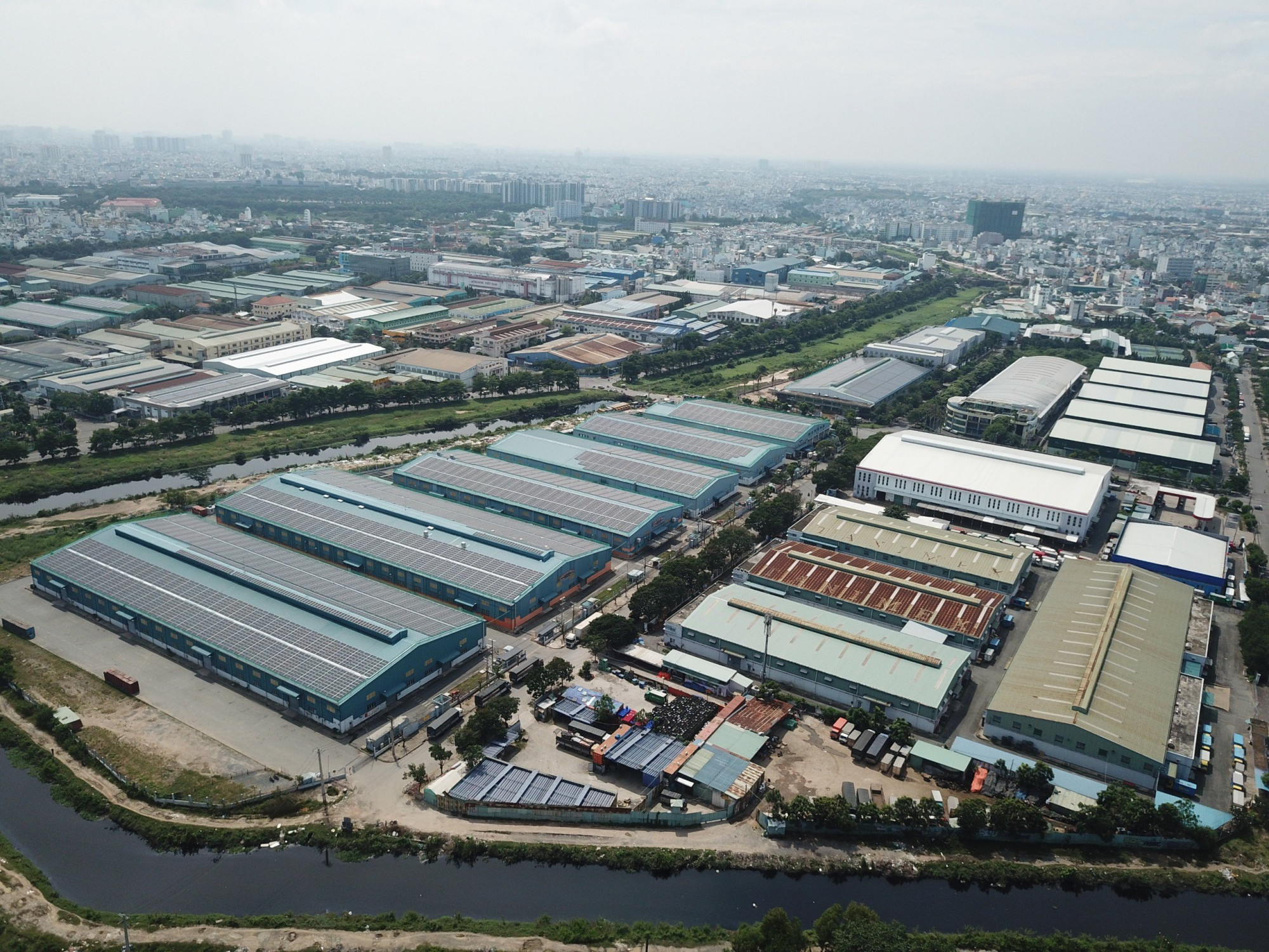 Hệ thống điện mặt trời lắp đặt tại KCN Tân Bình, TPHCM