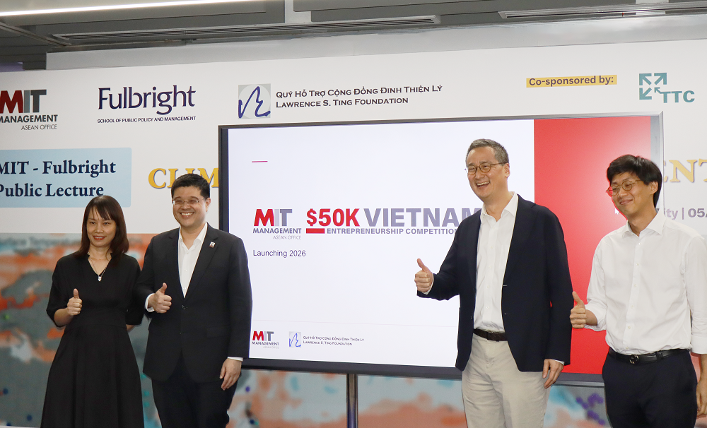 Quỹ Hỗ trợ cộng đồng Đinh Thiện Lý và Văn phòng MIT Sloan Đông Nam Á công bố cuộc thi khởi nghiệp MIT $50K Việt Nam - Ảnh: Quỹ Đinh Thiện Lý