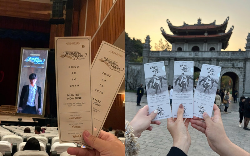 Những tấm vé concert được chị giữ gìn cẩn thận để nhắc nhớ về một thời thanh xuân đã đi qua - Ảnh do nhân vật cung cấp