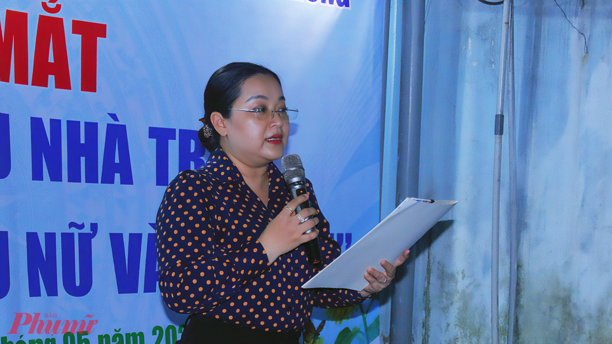 Bà Phạm Phương Khanh – Phó chủ tịch Thường trực Ủy ban MTTQ Việt Nam phường, Chủ tịch Hội LHPN phường Bình Lợi Trung chia sẻ về mô hình.