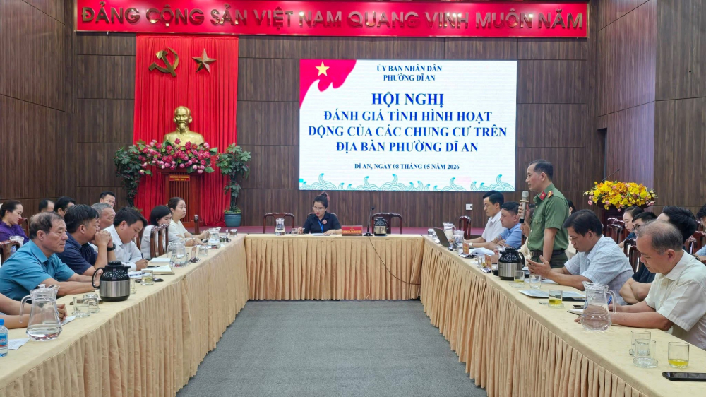 UBND Phường Dĩ An tổ chức Hội nghị đánh giá 