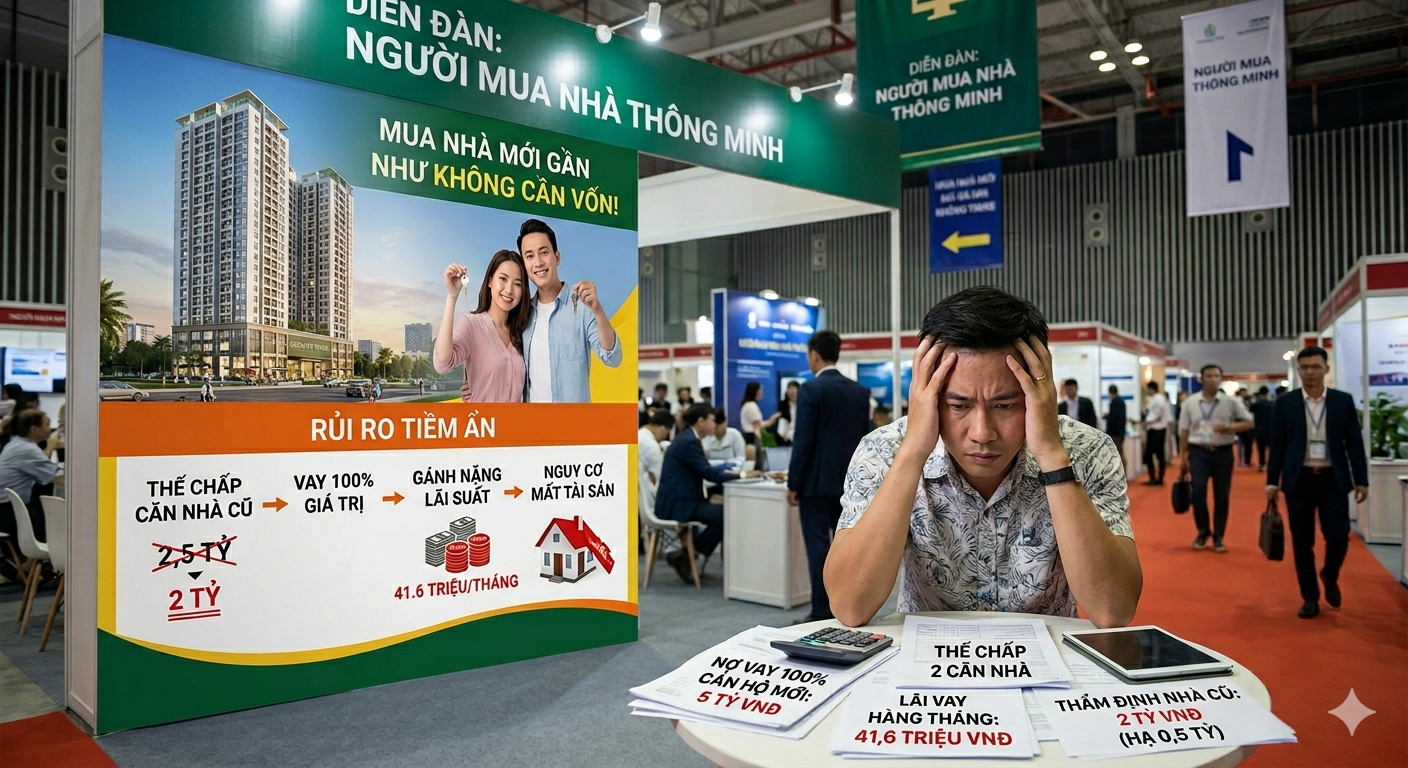Mua nhà không cần vốn là hình thức con dao hai lưỡi (Ảnh minh họa)