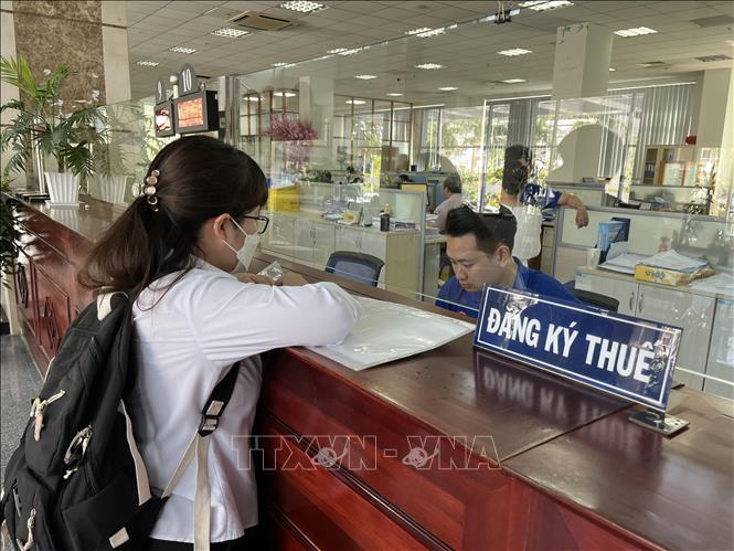 Người dân thực hiện giao dịch tại Cục Thuế Thành phố Hồ Chí Minh (ảnh tư liệu, minh họa).