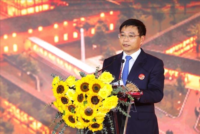 Phó thủ tướng Nguyễn Văn Thắng phát biểu tại Lễ động thổ Dự án Tổ hợp cáp treo kết hợp Du lịch văn hóa lịch sử Điện Biên Phủ - Ảnh: Xuân Tư/TTXVN.