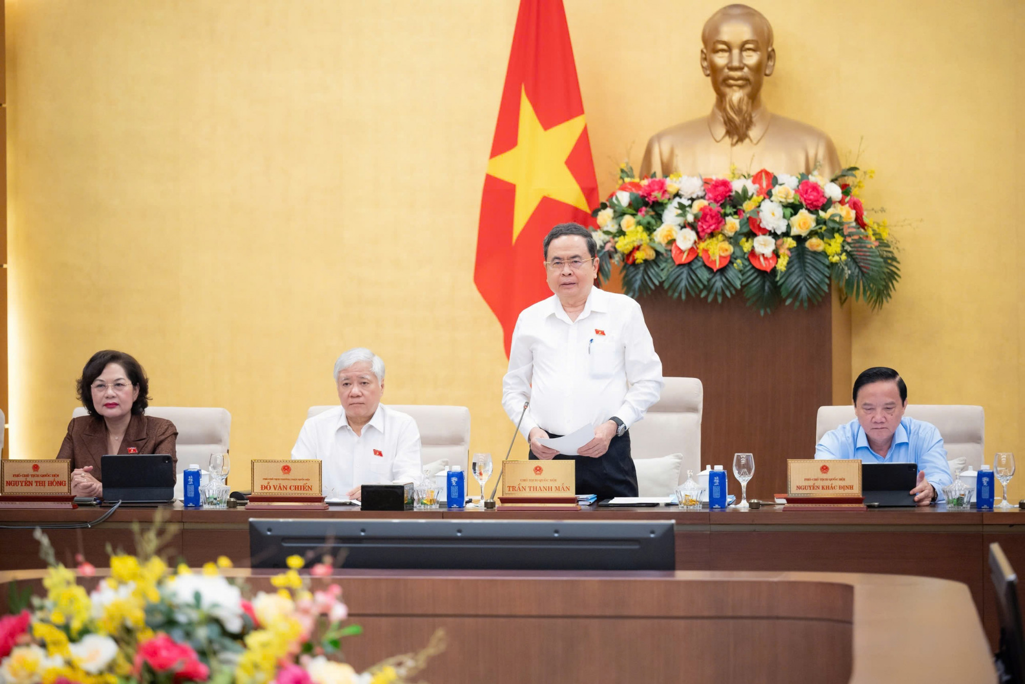 Chủ tịch Quốc hội phát biểu khai mạc phiên họp sáng 11/5 - ảnh: Media Quốc hội