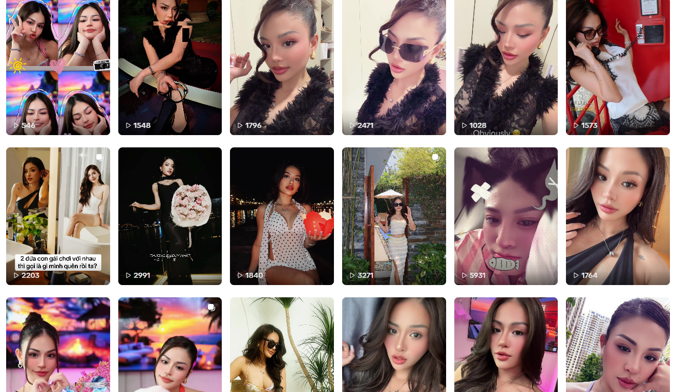 Cô thường xuyên đăng tải các video về vóc dáng, hay cuộc sống cá nhân lên TikTok - Ảnh: nhân vật cung cấp