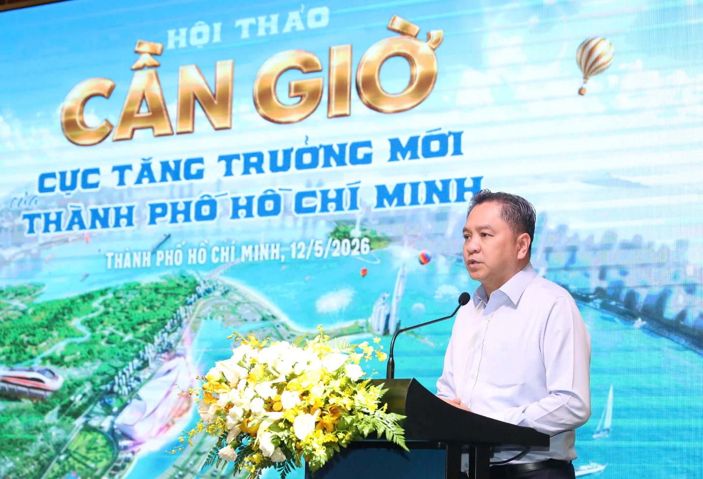 Ông Phạm Huy Bình - Giám đốc Sở Du lịch TPHCM - nhận định Cần Giờ là khu vực sở hữu hệ sinh thái rừng ngập mặn được UNESCO công nhận là Khu Dự trữ sinh quyển thế giới - Ảnh: Vingroup