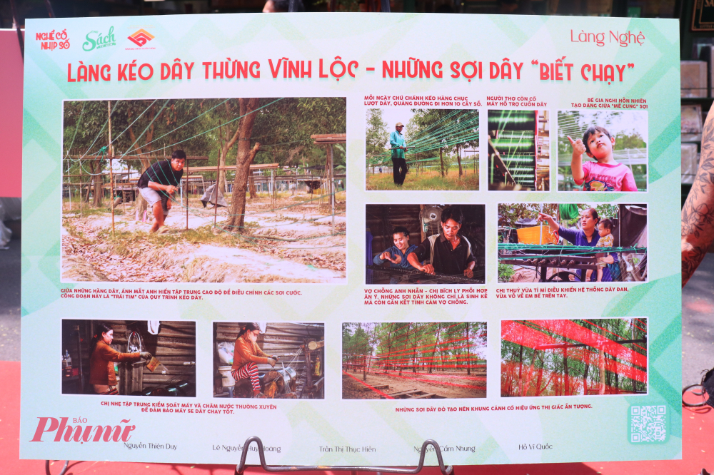 “Khi vừa đặt chân đến làng nghề, nhìn thấy những sợi dây dài hàng trăm mét dưới các tán cây, tụi mình nhận ra sự kiên trì của mình cuối cùng cũng được đền đáp”, Vĩ Quốc chia sẻ.