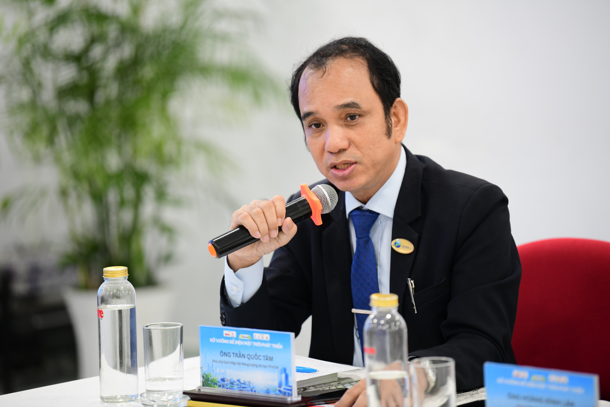 Ông Trần Quốc Tâm - Phó chủ tịch Hiệp hội Năng lượng tái tạo TPHCM - Ảnh: QĐ 