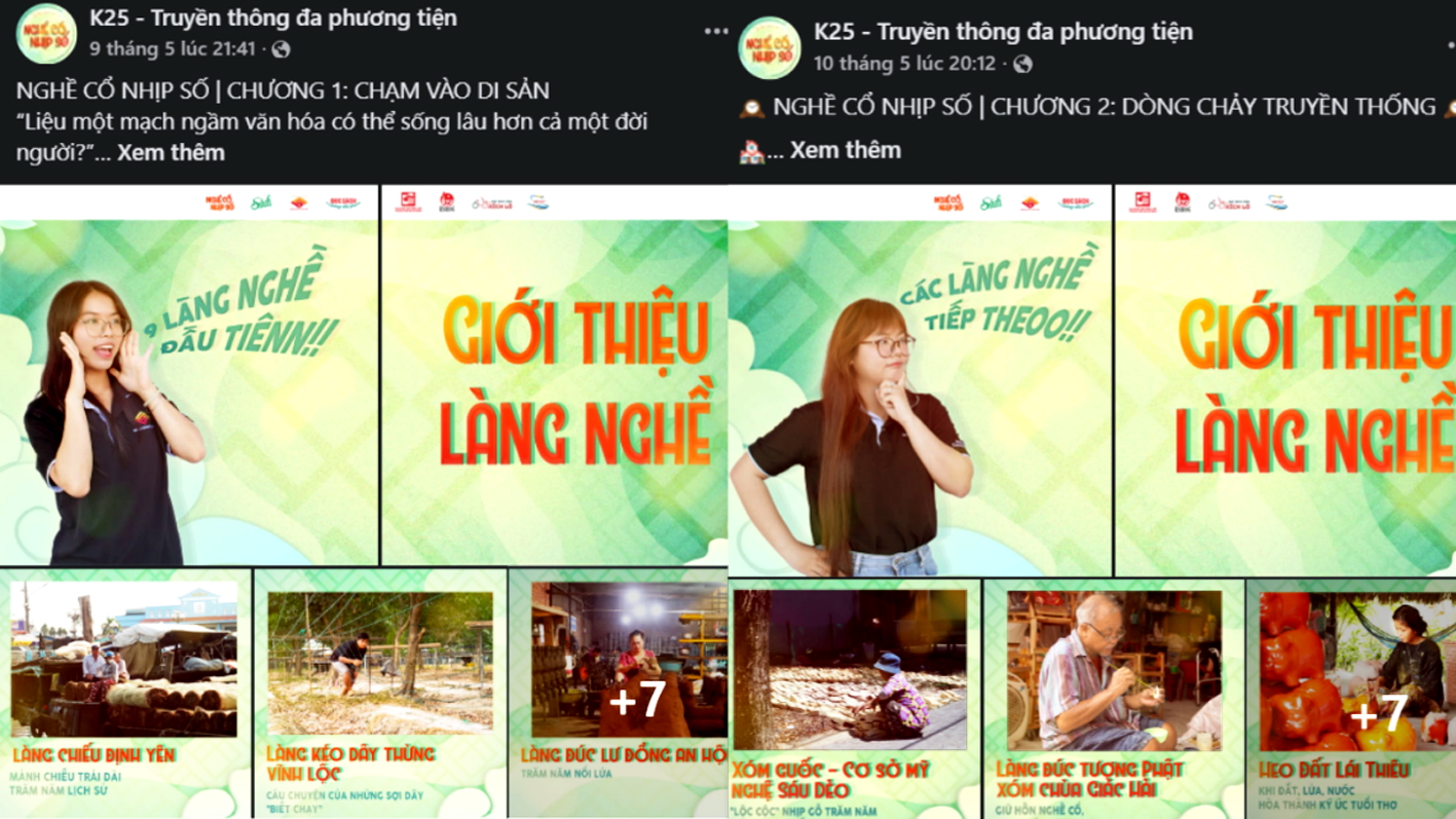 Những nội dung số giới thiệu làng nghề đang góp phần đưa di sản truyền thống tiếp cận gần hơn với thế hệ hôm nay