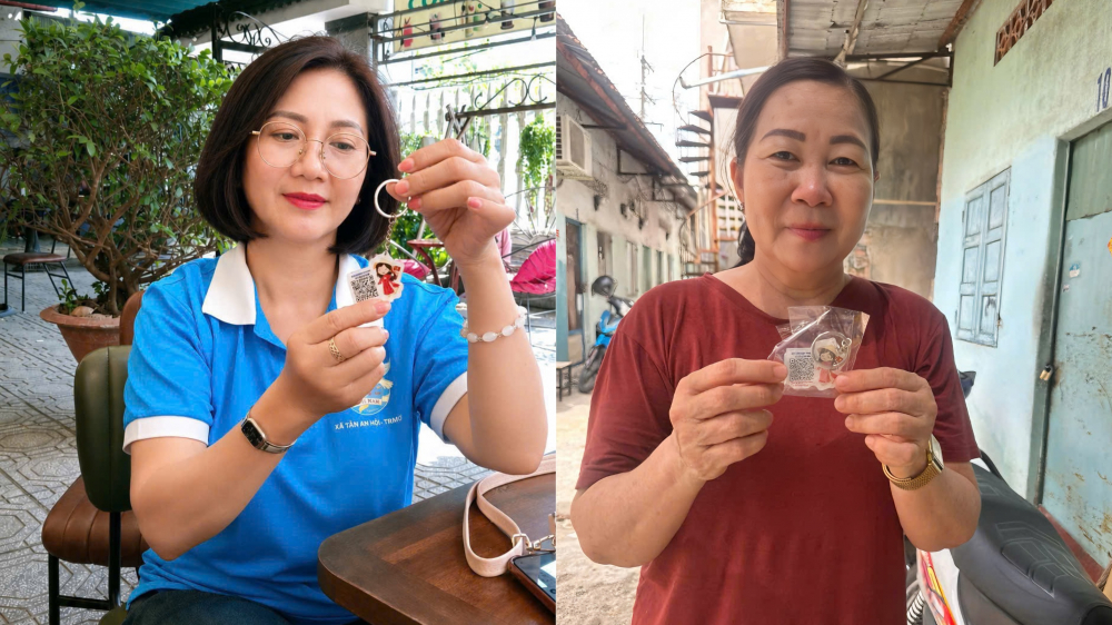 Chi hội Phụ nữ tra cứu tài liệu trên móc khóa QR có tài liệu “Thư viện số” và “Không gian văn hóa Hồ Chí Minh trực tuyến”