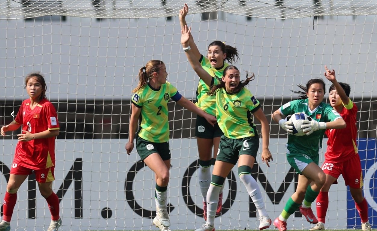 U17 Úc loại Việt Nam ở tứ kết giải châu Á. Ảnh AFC