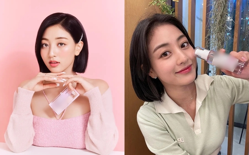 Mỹ nhân TWICE ưu tiên dưỡng da nhiều lớp để cấp ẩm khi đi máy bay - Ảnh: Instagran nhân vật