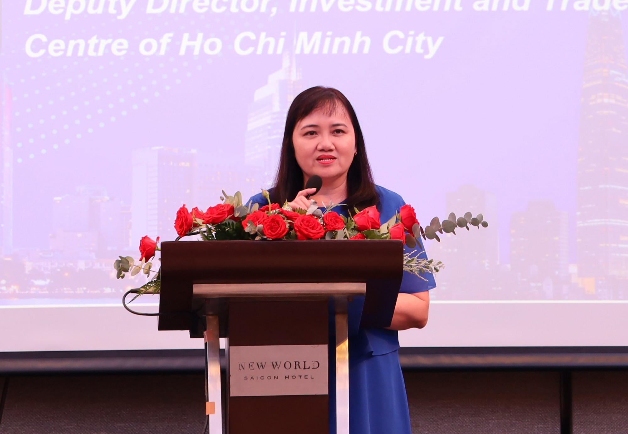 bà Cao Thị Phi Vân - Phó Giám đốc Trung tâm Xúc tiến Thương mại và Đầu tư TPHCM (ITPC) 