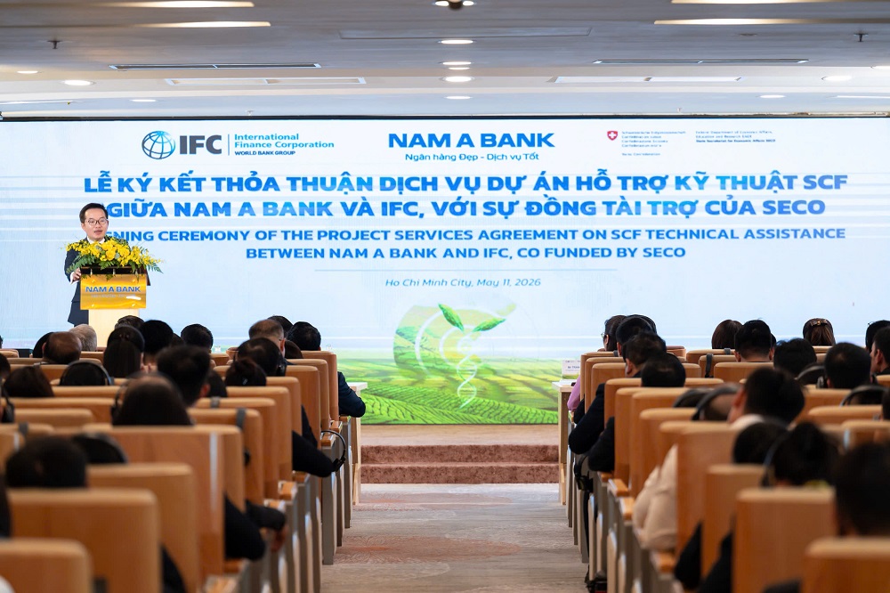 Toàn cảnh “kick off” Dự án tư vấn tài trợ Chuỗi cung ứng (SCF) - Ảnh: Nam A Bank
