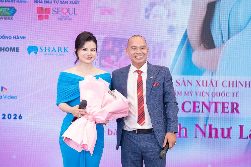 Bà Huỳnh Như Lam - CEO của Thẩm mỹ viện Seoul Center và ông Thái Phan Thanh Bình