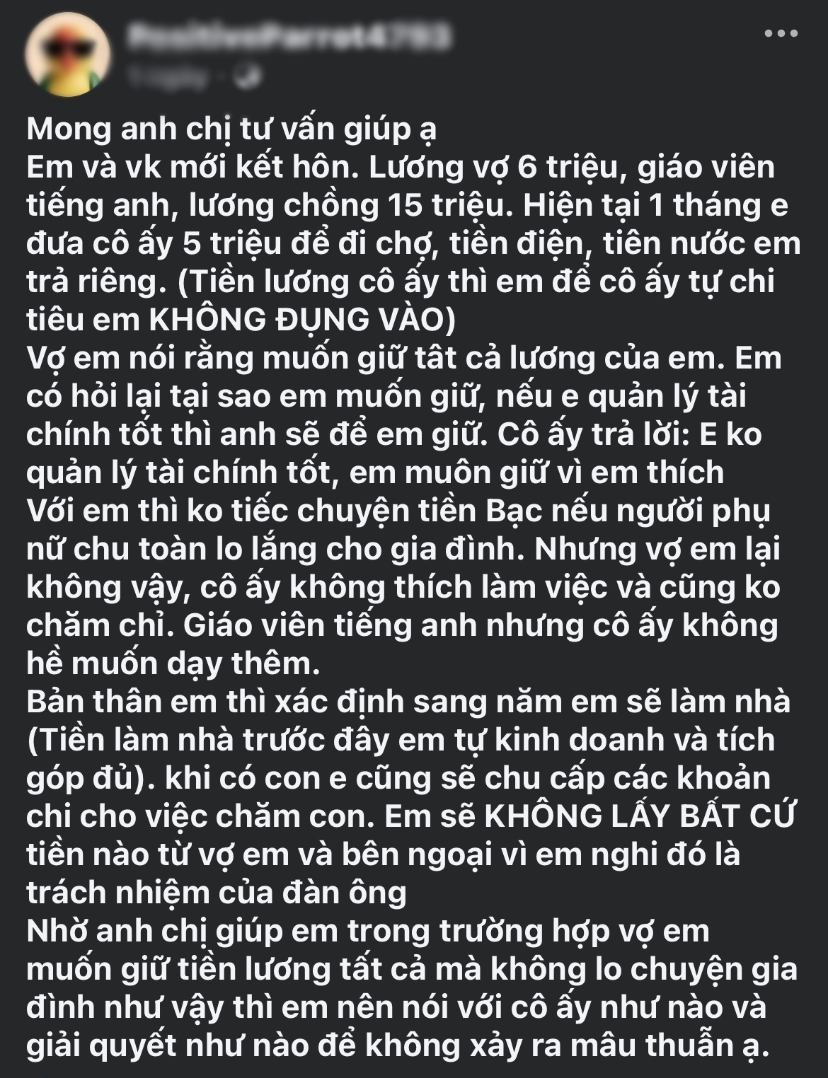 Sư khác biệt về quan điểm tài chính và trách nhiệm trong gia đình là mâu thuẫn phổ biến của các cặp vợ chồng trẻ - Ảnh minh họa: Istock