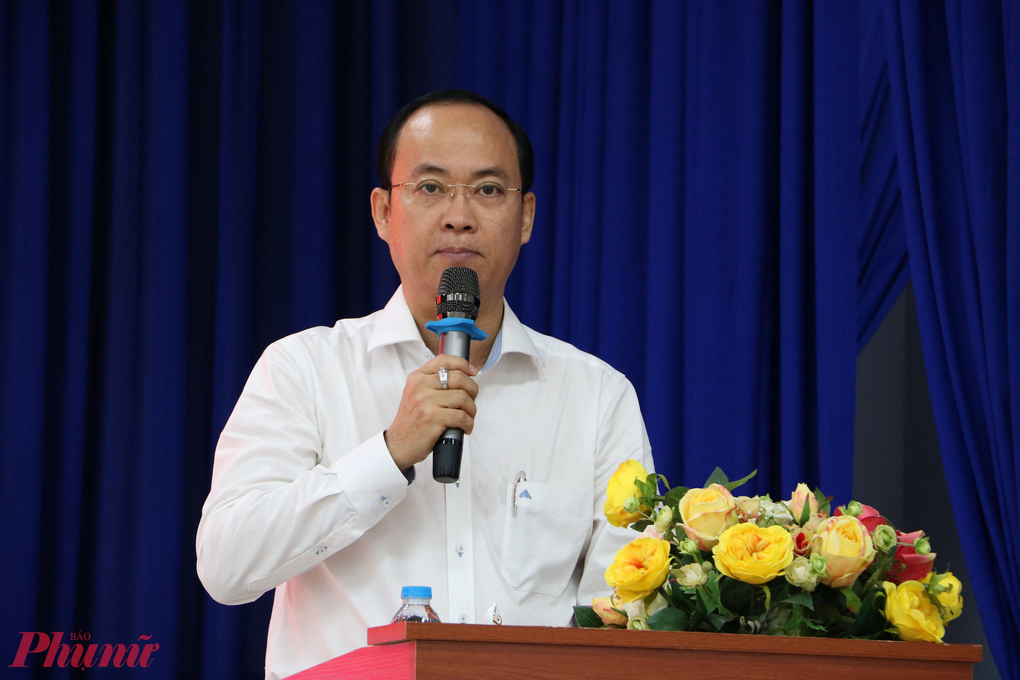 Ông Nguyễn Khoa Hải - Thành ủy viên, Phó Bí thư Đảng ủy các cơ quan Đảng thành phố - phát biểu - Ảnh: Trang Thư