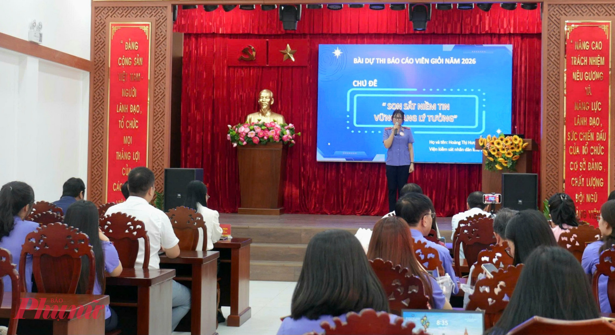 Các thí sinh tham gia hội thi thể hiện được sự tự tin, bản lĩnh 