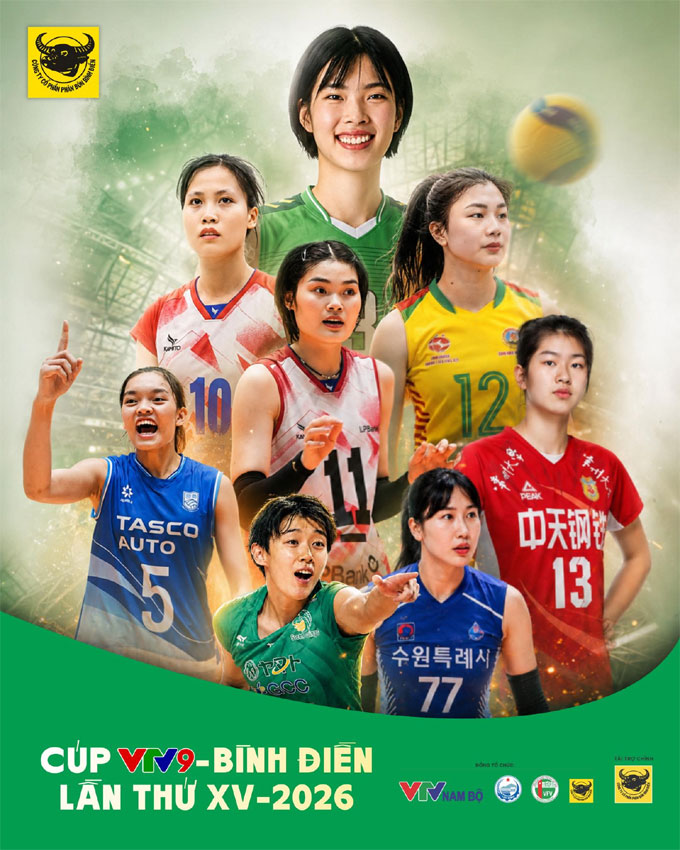 VTV 9 - Cúp BÌnh Điền 2026, giải đấu chất lượng cao