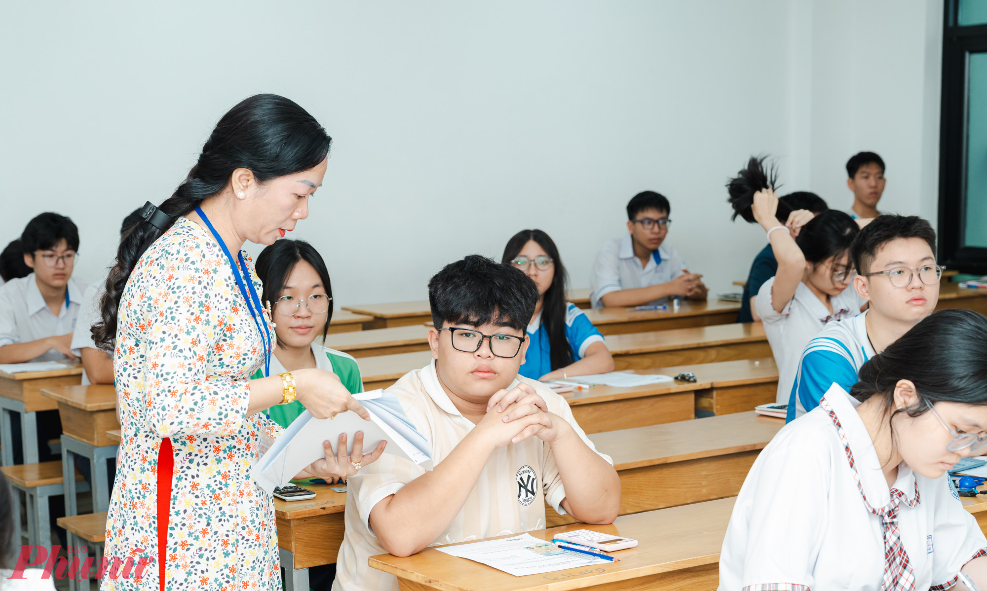 Thí sinh tham gia kỳ thi đánh giá năng lực sáng nay tại Trường đại học Công Thương TPHCM - Ảnh: VNUHCM