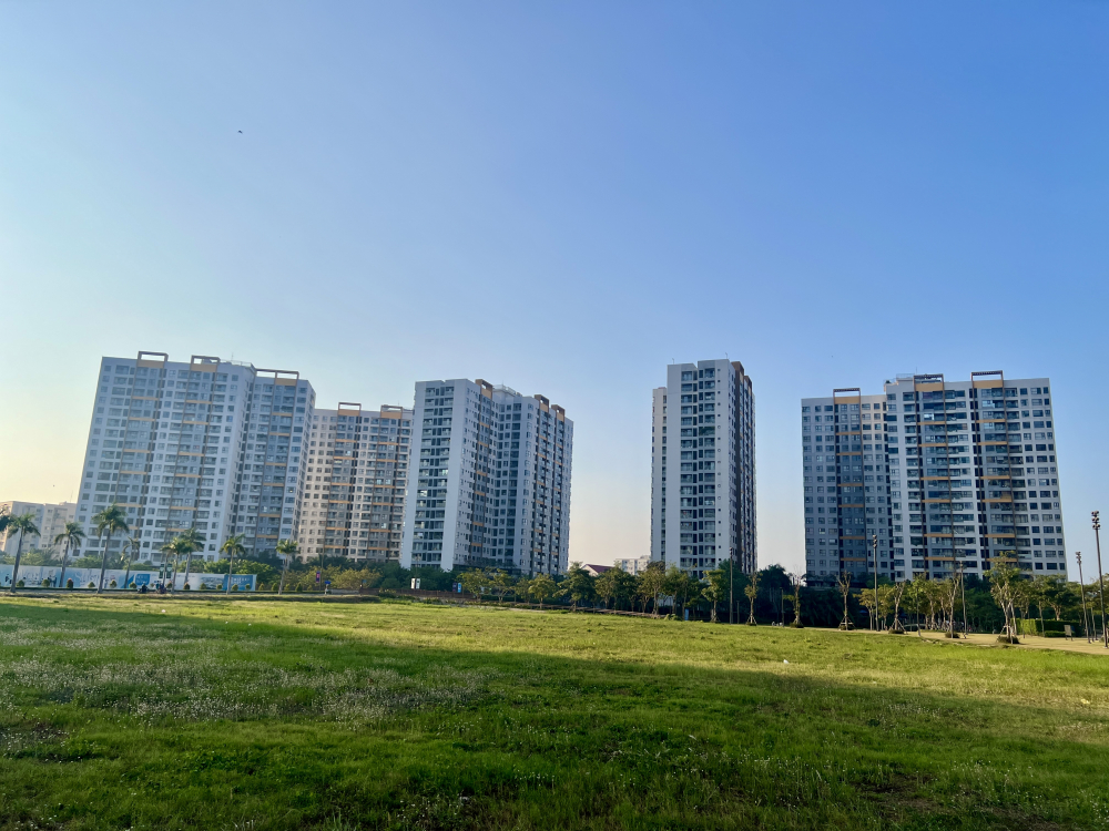 Một dự án tại xã Bình Chánh TPHCM, trong một khu đô thị tích hợp giá căn thương mại rẻ nhất hiện đã nhỉnh 3 tỷ. Ảnh minh hoạ: Q.T