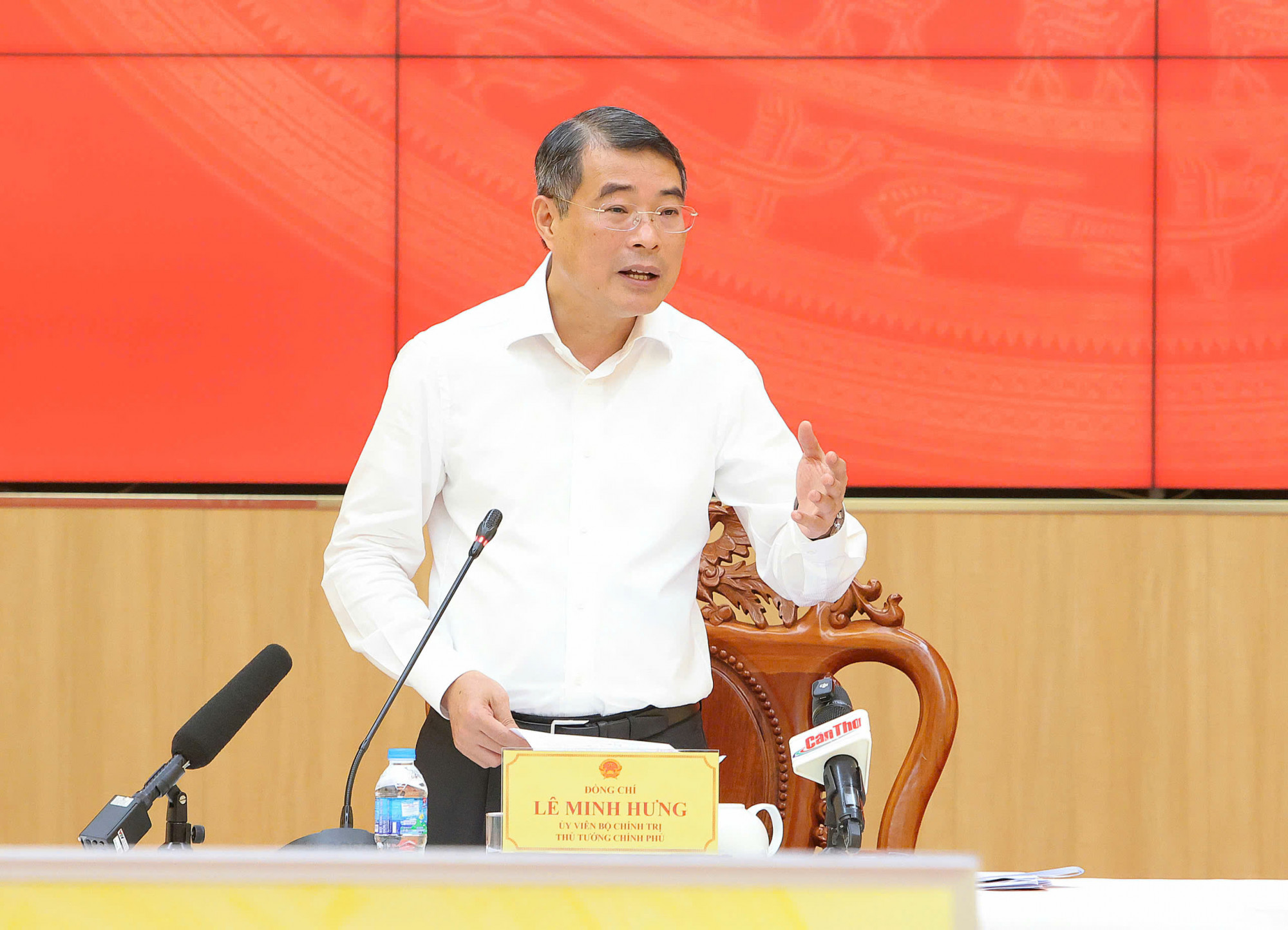 Thủ tướng Lê Minh Hưng - phát biểu... Ảnh: CTV
