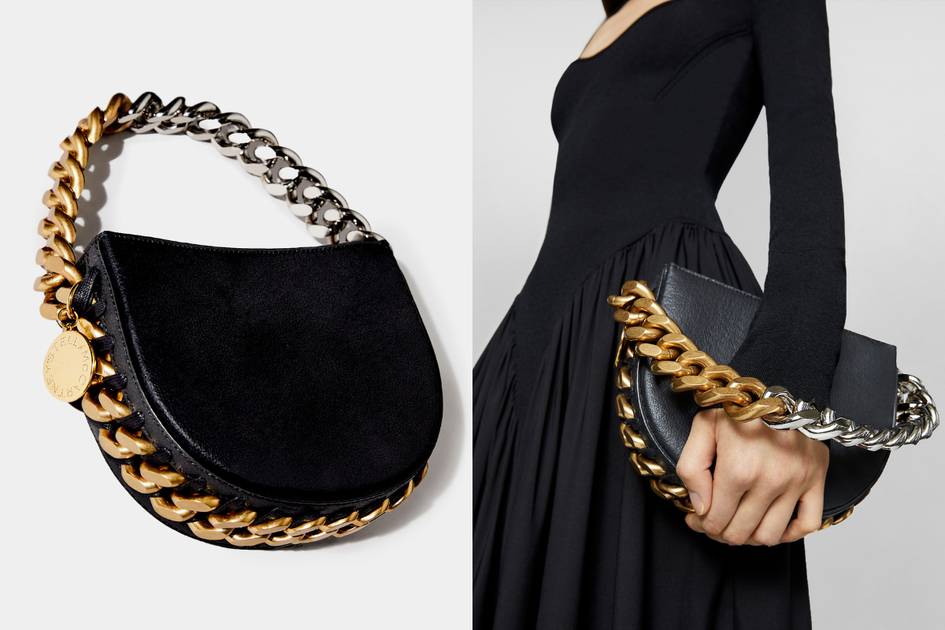 Mẫu túi xách của nhà mốt Stella McCartney được làm từ da nấu - Ảnh: Vogue