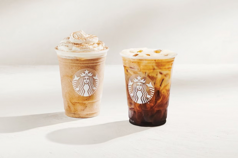 Thức uống giải khát mát lạnh espresso lắc horchata và frappuccino horchata của Starbucks - Ảnh: Starbucks ​