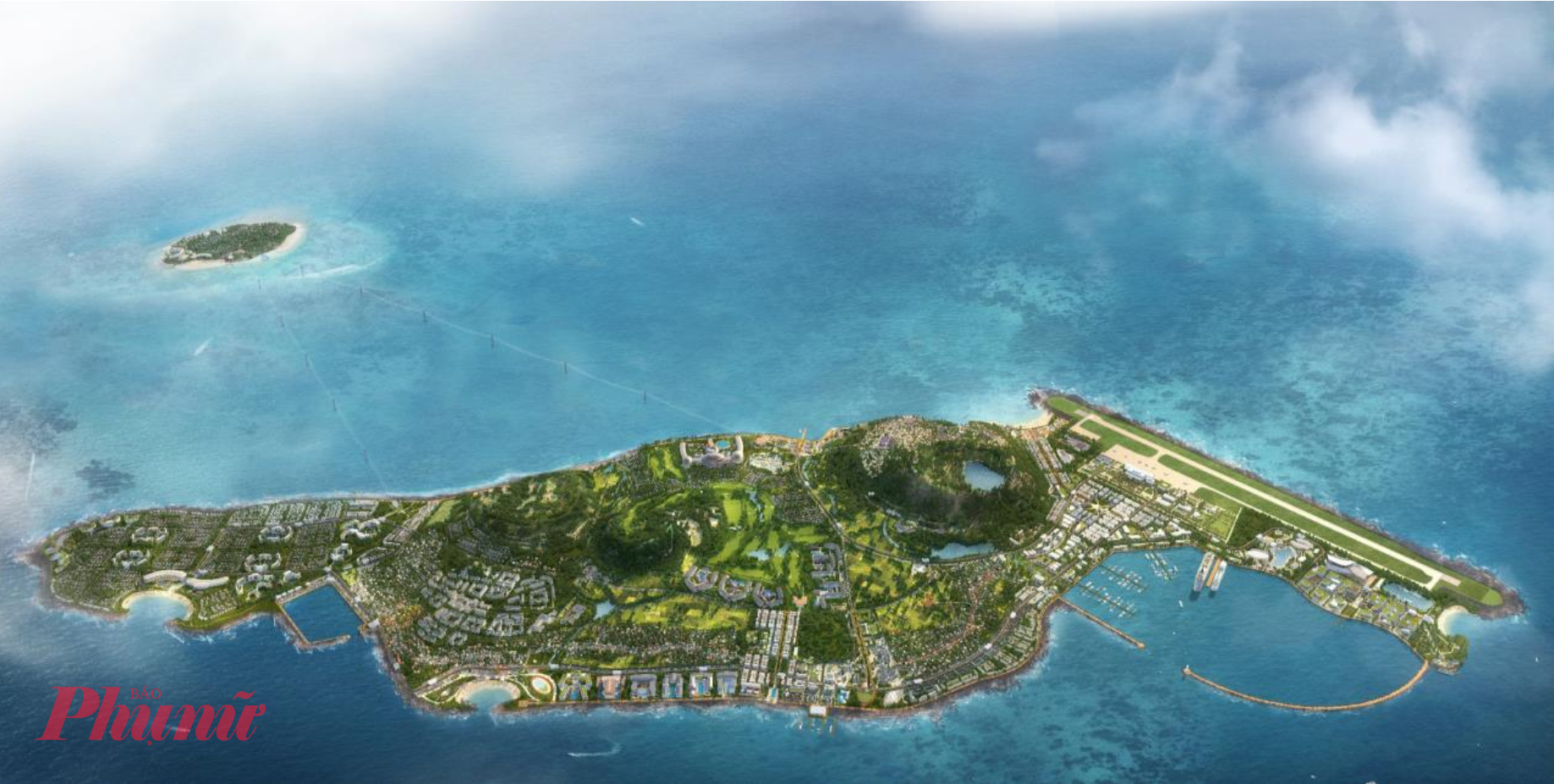 Đồ án hình hài đảo Lý Sơn trong tương lai.