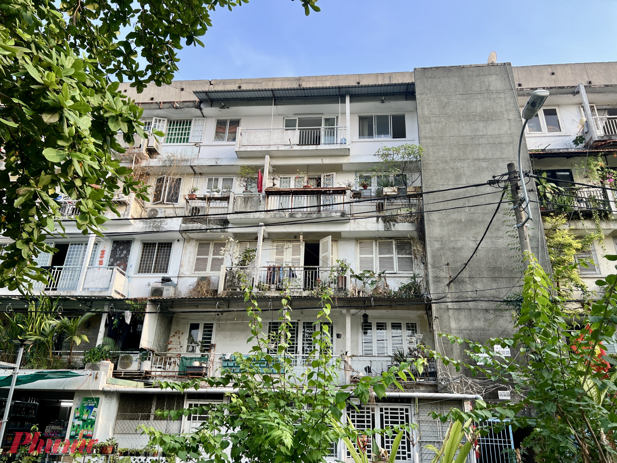 Một góc chung cư lô số thuộc Cư xá Thanh Đa