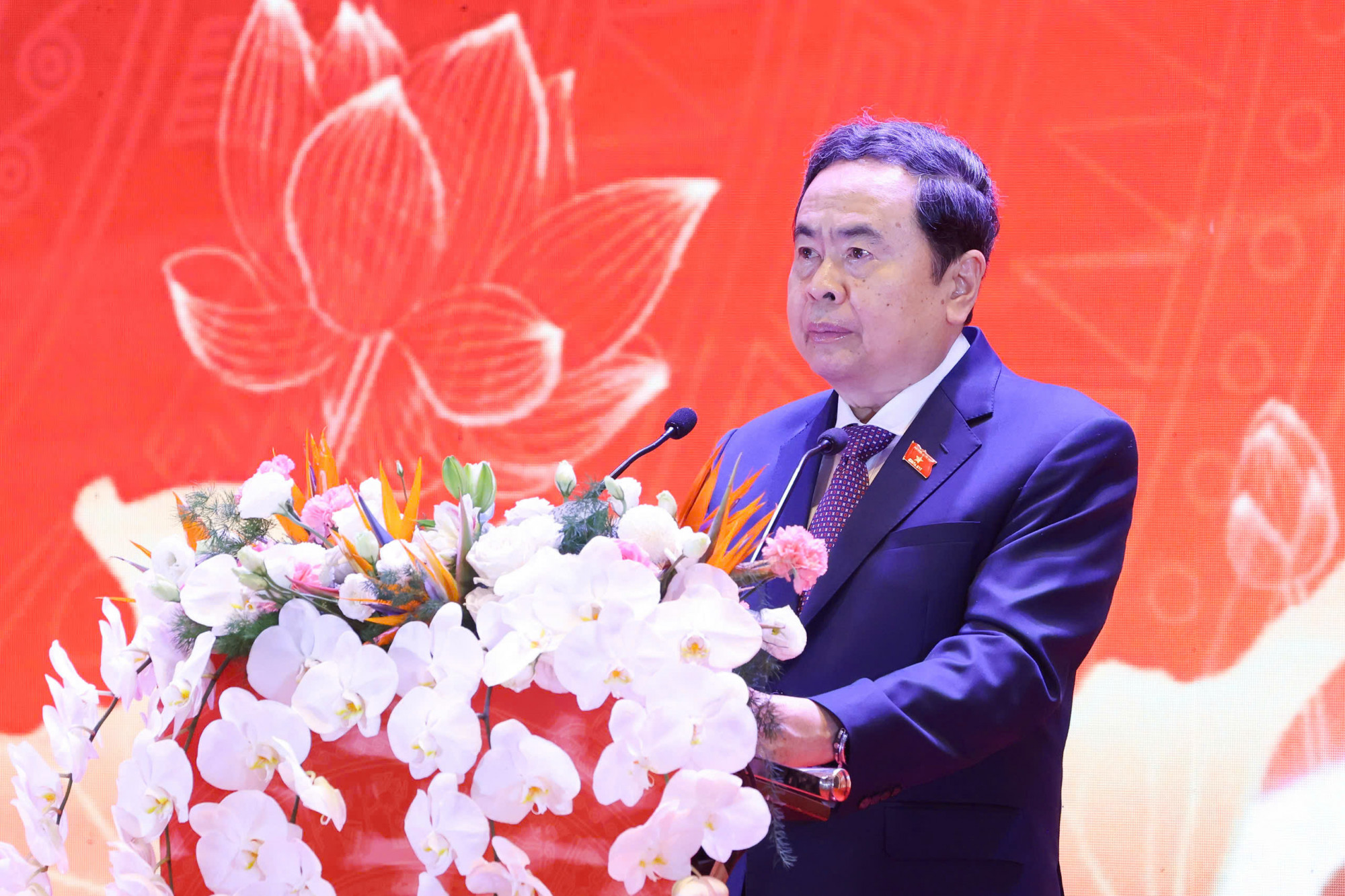 Chủ tịch Quốc hội Trần Thanh Mẫn phát biểu hội nghị sáng 28/5 - ảnh: Ánh Ngọc