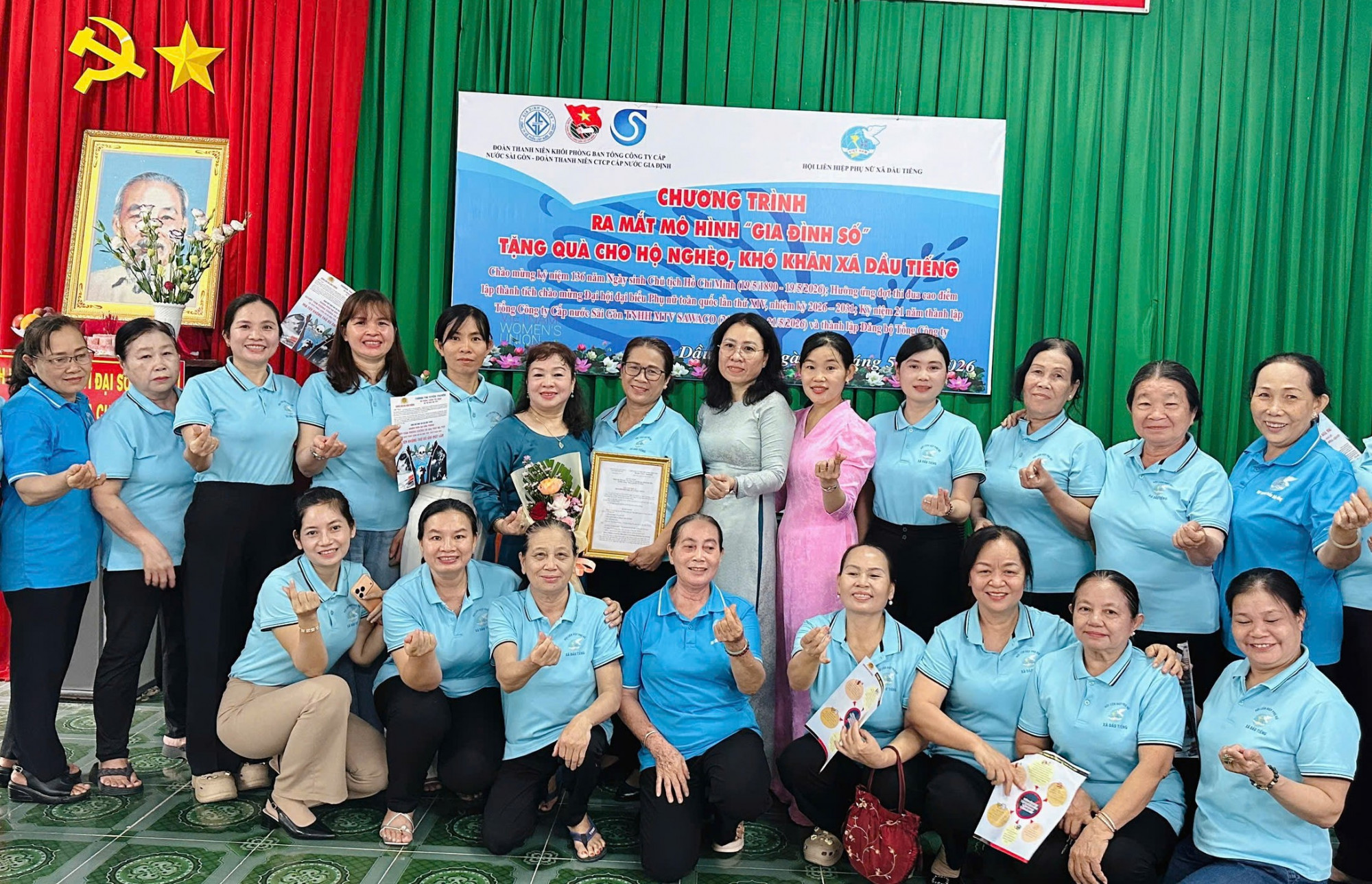 Hội LHPN xã Dầu Tiếng, TPHCM vừa ra mắt mô hình “Gia đình số” tại ấp Sân Bay