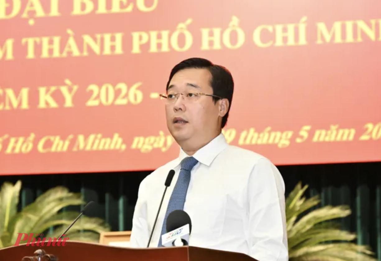 Hội Chữ thập đỏ Việt Nam TPHCM bước vào nhiệm kỳ mới với khát vọng lan tỏa lòng nhân ái Ông Lê Quốc Phong - Phó Bí thư Thường trực Thành ủy TPHCM phát biểu tại đại hội