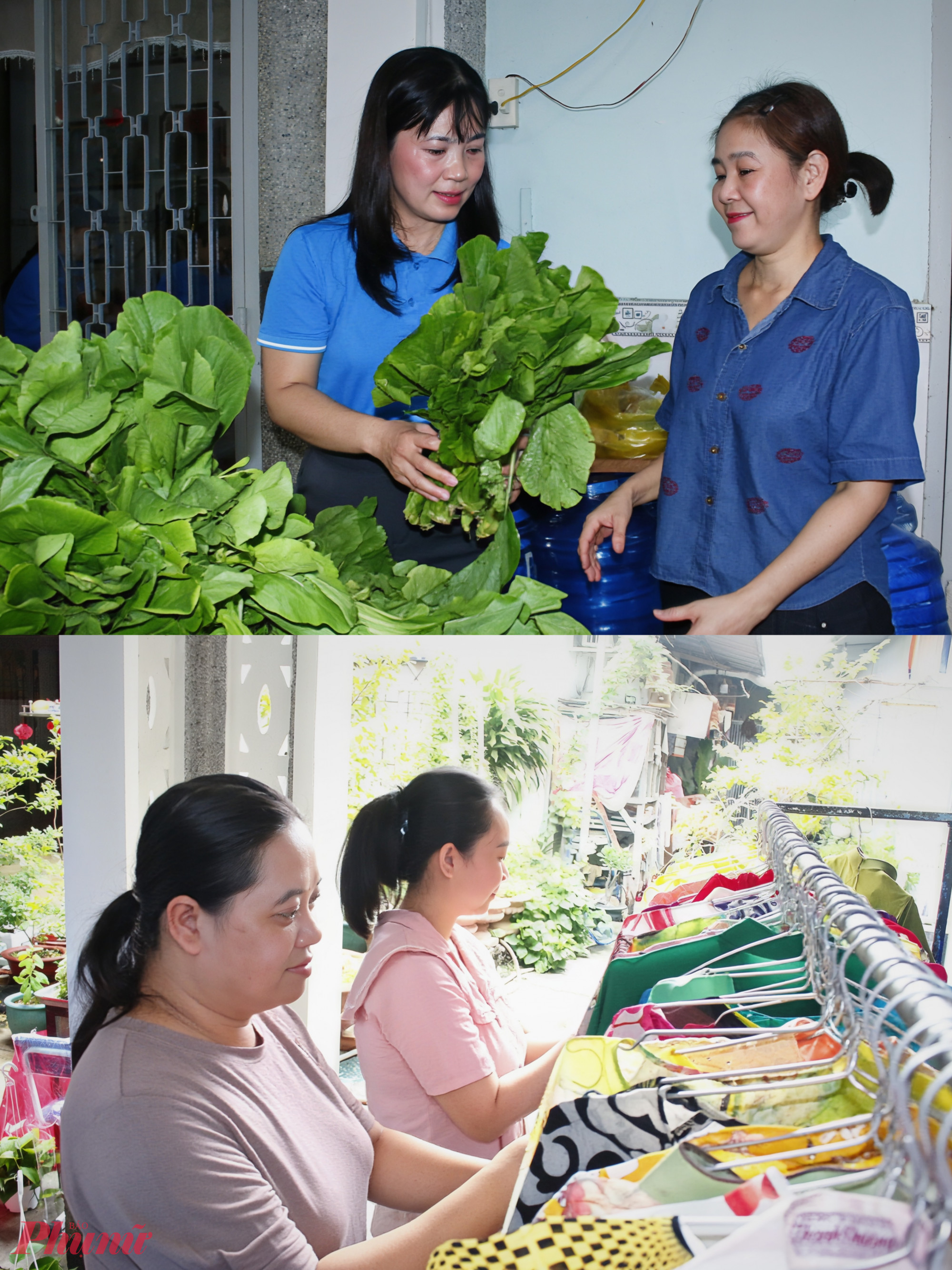 Gian hàng rau sạch 0 đồng và áo áo dài yêu thương 