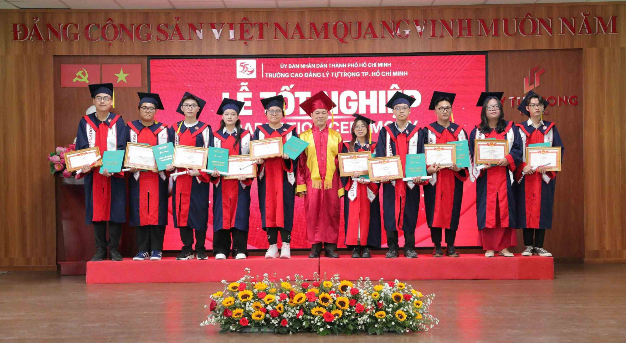 Sinh viên Trường cao đẳng Lý Tự Trọng trong đợt tốt nghiệp tháng 5/2026