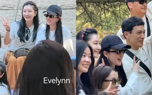 Lưu Diệc Phi xuất hiện tại trường cũ gây chú ý với nhan sắc rạng rỡ - Ảnh: Weibo