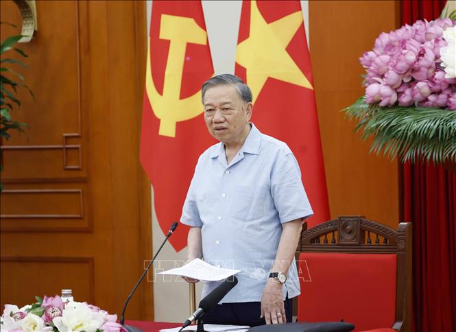 Tổng bí thư, Chủ tịch nước Tô Lâm phát biểu - Ảnh: Thống Nhất/TTXVN