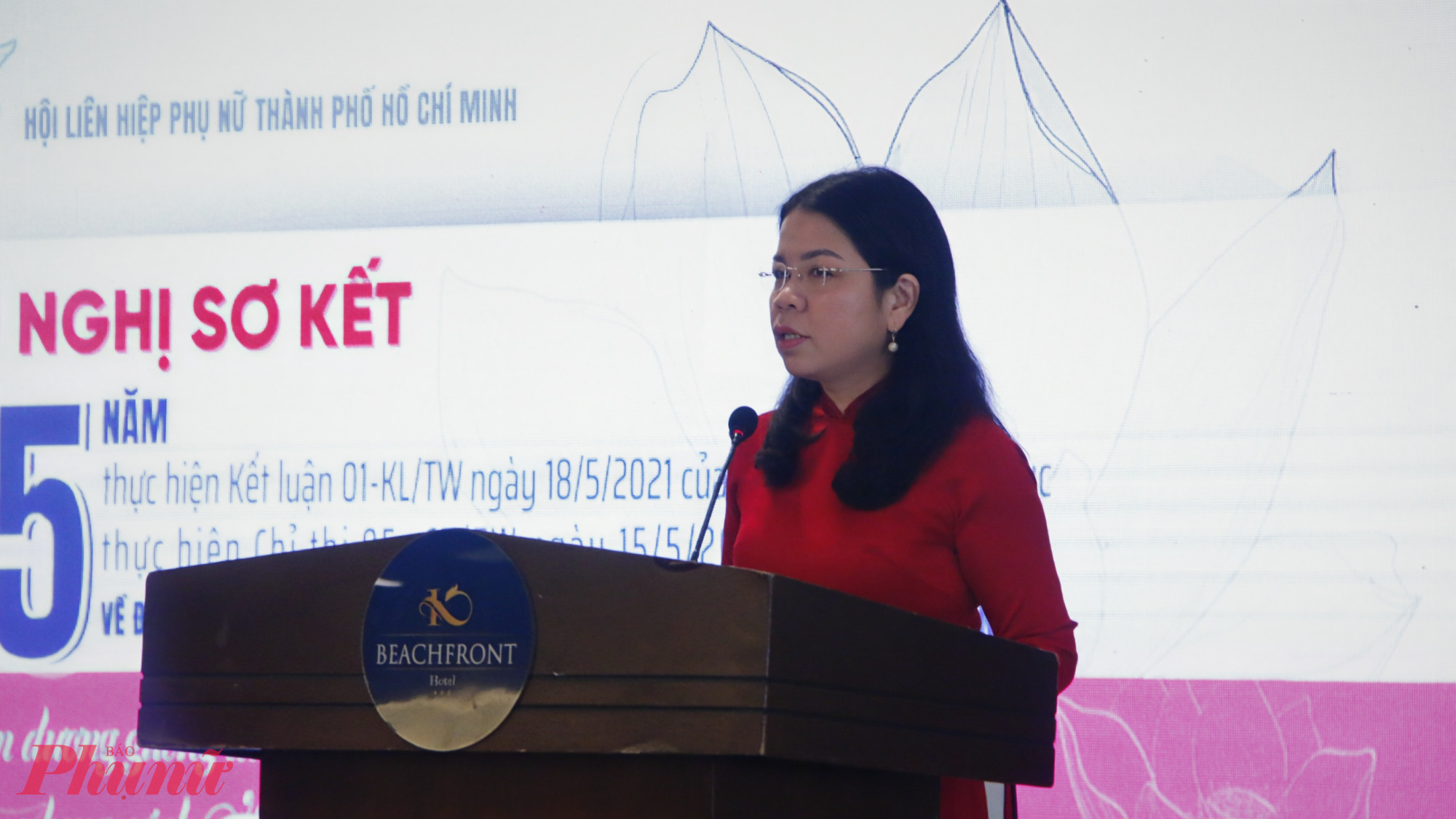 bà Nguyễn Thị Ngọc Xuân - Thành ủy viên, Chủ tịch Hội LHPN TPHCM 