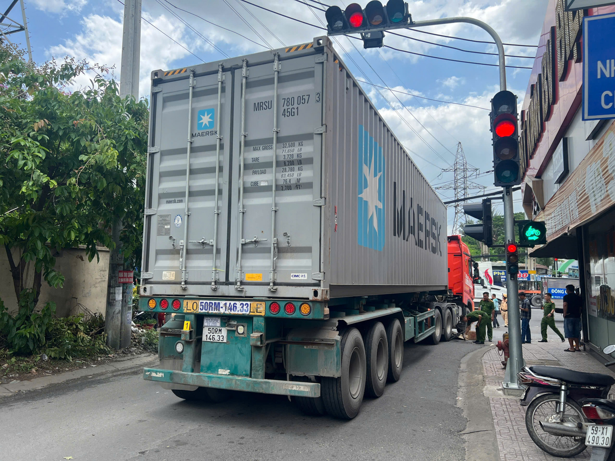 Hiện trường vụ tai nạn. Ảnh: A.X.