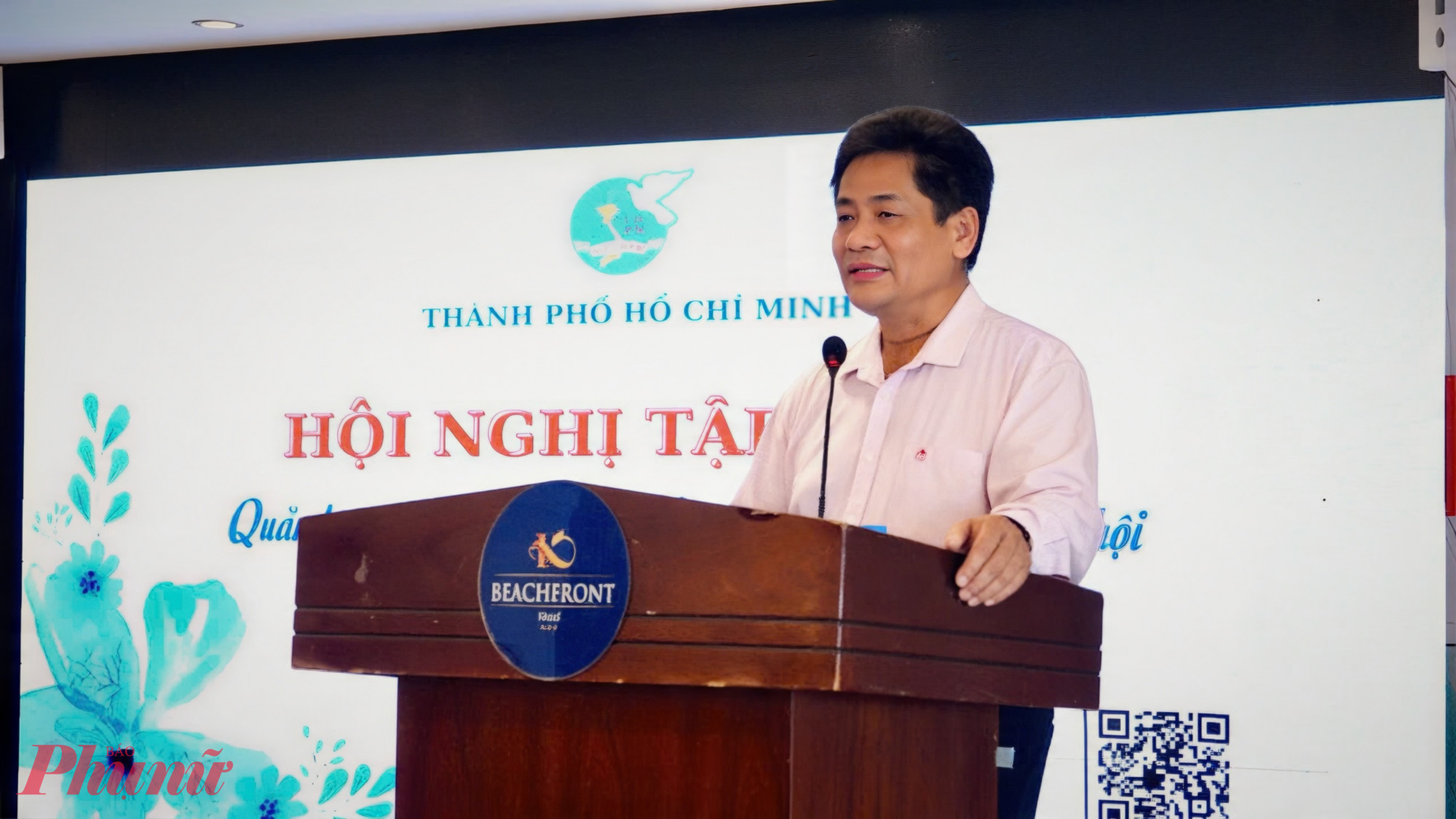 Ông Bùi Văn Sổn – Phó Giám đốc Chi nhánh Ngân hàng Chính sách xã hội TPHCM tập huấn quản lý nguồn vốn ủy thác Ngân hàng Chính sách xã hội năm 2026.