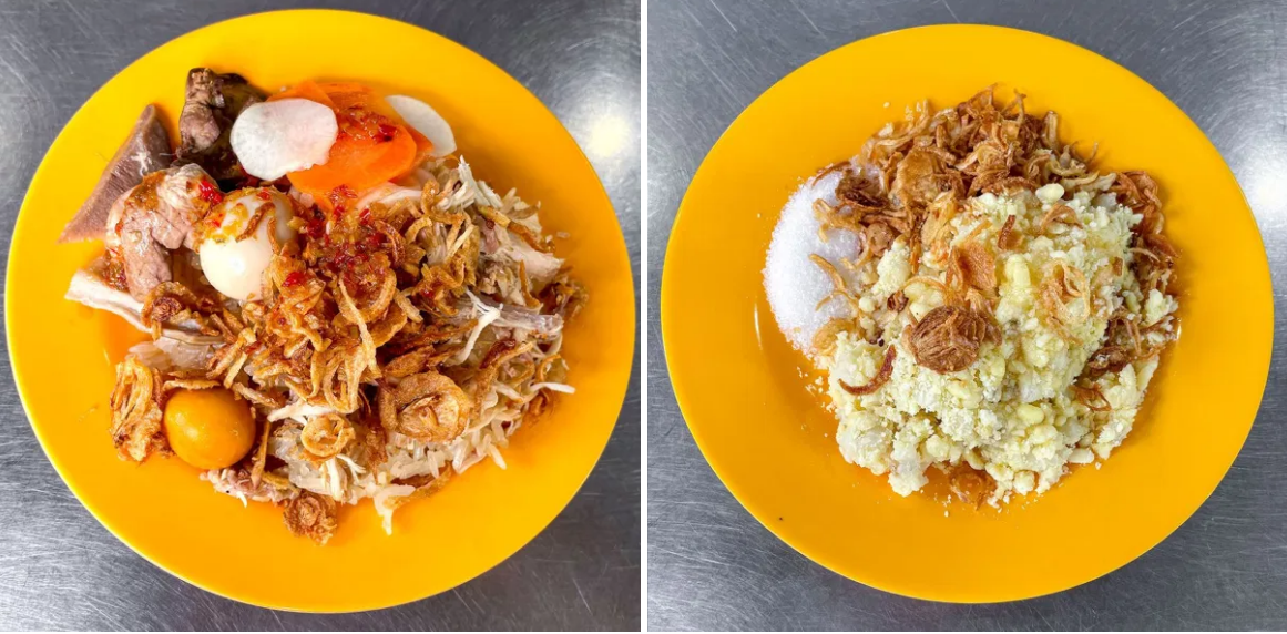 Xôi  gà Number One - 15 Nguyễn Trung Trực, phường Bến Thành (quận 1 trước đây), mở cửa từ 8g - 18g30 từ thứ 2 đến thứ 7. Nằm trên ở góc nhộn nhịp gần chợ Bến Thành, quán thu hút khách bằng món xôi gà. Xôi ở đây mềm, thơm và ngọt nhẹ. Quán sẽ cho lên thịt gà xé, trứng, dưa chua, hành phi và chan thêm ít nước xốt. Dĩa xôi thập cẩm thơm ngon, kích thích vị giác xứng đáng là món ăn để xếp hàng chờ đợi. 