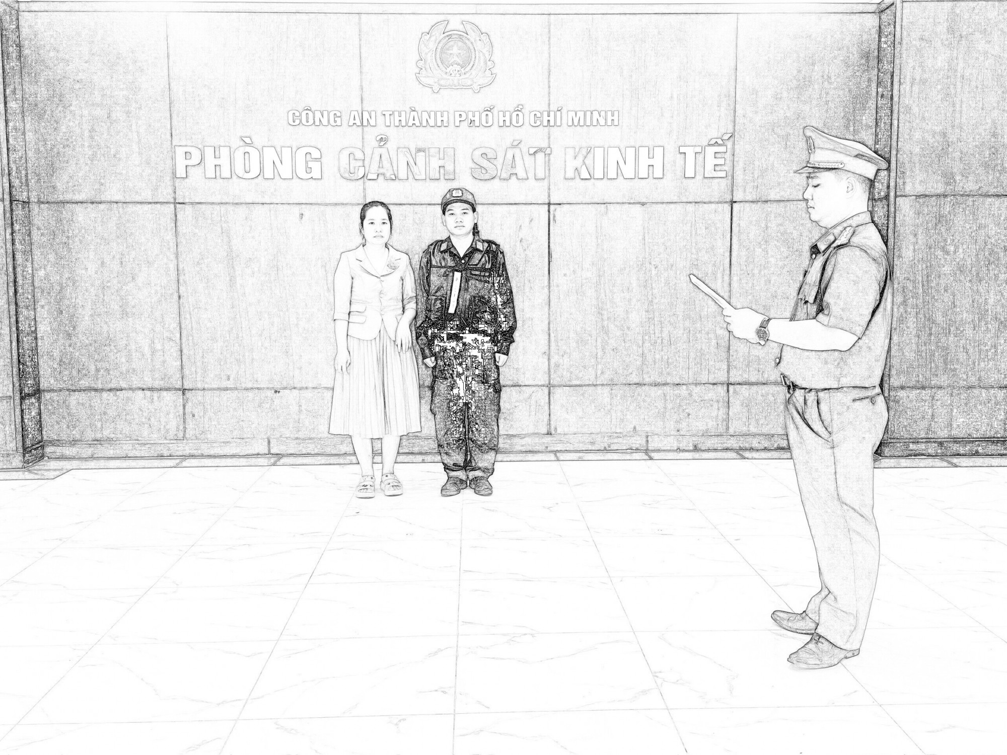 Ngọc tại cơ quan điều tra. Ảnh: CACC